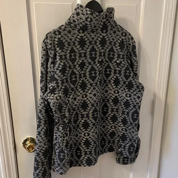 Columbia Black and White Geometric Women's Jacket - Picture 8 of 12